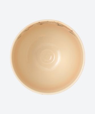 色絵　槍梅　筒茶碗