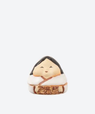 ＜浅見与し三＞お福　香合