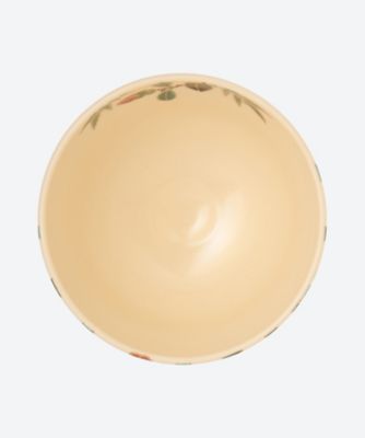 色絵　竹に椿　茶碗