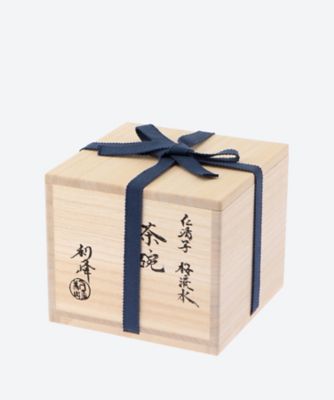 仁清写　桜流水　茶碗