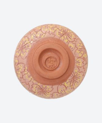 桜小紋　楽茶碗
