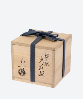 桜小紋　楽茶碗