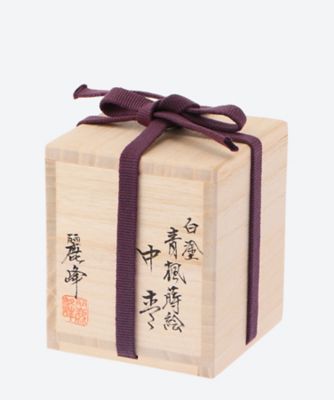 白塗　青楓蒔絵　中棗