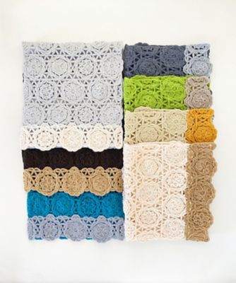 越品】五泉之田中刺繍 差し込みショートマフラー 万華鏡柄 | NIIGATA