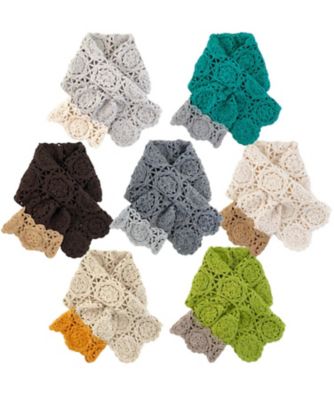 越品】五泉之田中刺繍 差し込みショートマフラー 万華鏡柄 | NIIGATA