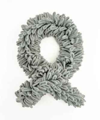 NIIGATA 越品/ニイガタ エッピン 五泉之田中刺繍 コモンドールウールショートマフラー グレー スカーフ・ショール【三越伊勢丹/公式】