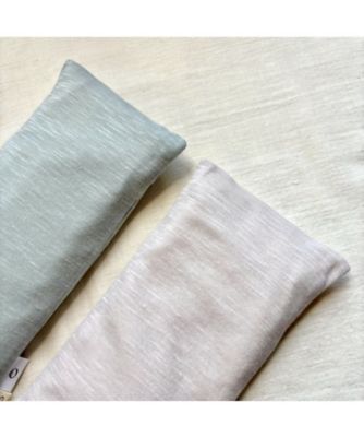 【越品】２個セット【ａｏ×ａｃｃｏｓ】目元用　米ぬか玄米カイロ（よもぎ）なめらか天竺　素色／千草