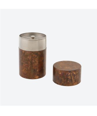 【越品】アルチザン　茶筒（Ｌ）・茶み