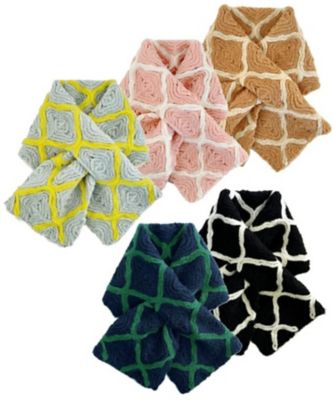 ＜NIIGATA 越品＞【越品】五泉之田中刺繍　モロッカン柄差し込みショートマフラー