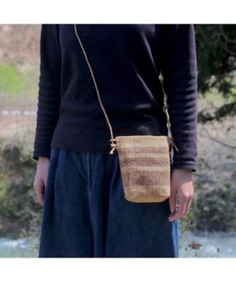 ＜NIIGATA 越品＞【越品】山熊田工房　しな布ミニショルダー