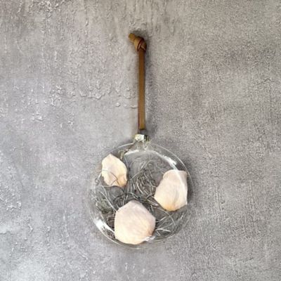 ＜PACOS＞【クリスマスおまとめ】ボタニカルチャイムオーナメント（ローズヌードピンク）