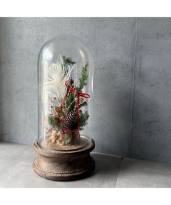 ＜PACOS＞ガラスドームツリー（レッドグリーン）