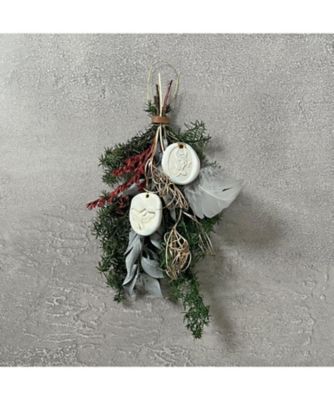 ＜PACOS＞【クリスマスおまとめ】シーリングスワッグオーナメント（レッドグリーン）