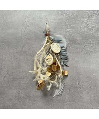 ＜PACOS＞【クリスマスおまとめ】シーリングスワッグオーナメント（ホワイトゴールド）