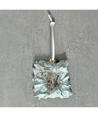 ＜PACOS＞【クリスマスおまとめ】額装一輪挿しオーナメント（ライトブルー）