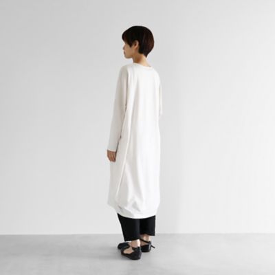 ＳＵＶＩＮ　ＣＯＴＴＯＮ長袖コクーンワンピース（グレージュ）【レディス】