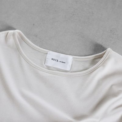 ＳＵＶＩＮ　ＣＯＴＴＯＮ長袖コクーンワンピース（グレージュ）【レディス】