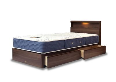 【SALE】SIMMONS/シモンズ 7261【1月下旬~2月上旬届】引出付シングルベッド(ヨランダII/6.5インチポケットコイルAB2111A) ミディアム マットレス【三越伊勢丹/公式】