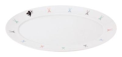 ＜MEISSEN＞剣マーク　カラフル　オーバルプレート
