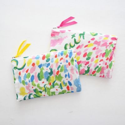 εïз の〜んびり εïз♥フラットポーチオーダー品 フラットポーチM 'Rainbow maker' | MANAMI