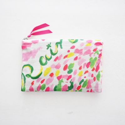 ＜MANAMI SAKURAI＞フラットポーチＭ　‘Ｒａｉｎｂｏｗ　ｍａｋｅｒ’