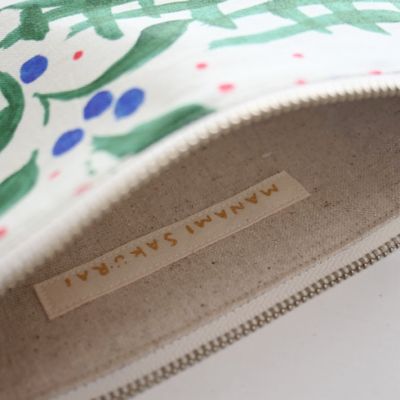 フラットポーチＭ　‘Ｈｏｍｅｍａｄｅ　ｐａｔｃｈｗｏｒｋ’