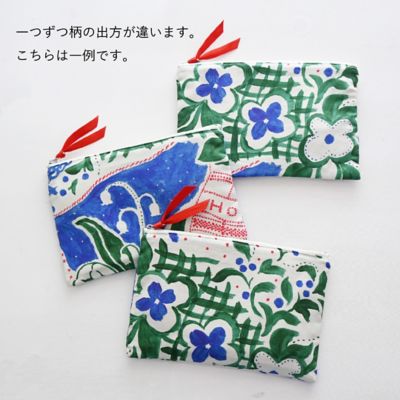 フラットポーチＭ　‘Ｈｏｍｅｍａｄｅ　ｐａｔｃｈｗｏｒｋ’