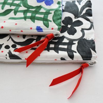 フラットポーチＭ　‘Ｈｏｍｅｍａｄｅ　ｐａｔｃｈｗｏｒｋ’