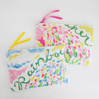 フラットポーチＬ　‘Ｒａｉｎｂｏｗ　ｍａｋｅｒ’