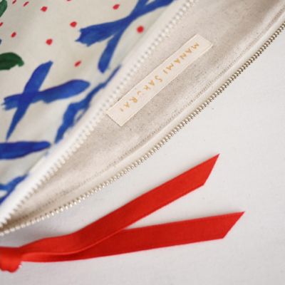 フラットポーチＬ　‘Ｈｏｍｅｍａｄｅ　ｐａｔｃｈｗｏｒｋ’