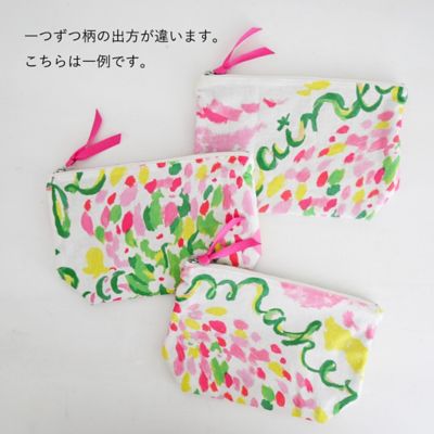 マチ付きポーチ　‘Ｒａｉｎｂｏｗ　ｍａｋｅｒ’