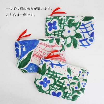 マチ付きポーチ　‘Ｈｏｍｅｍａｄｅ　ｐａｔｃｈｗｏｒｋ’