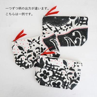 マチ付きポーチ　‘Ｈｏｍｅｍａｄｅ　ｐａｔｃｈｗｏｒｋ’