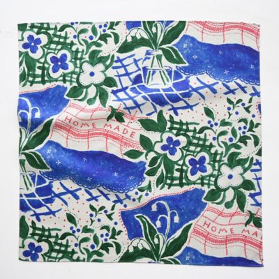 ＜MANAMI SAKURAI＞ハンカチ　‘Ｈｏｍｅｍａｄｅ　ｐａｔｃｈｗｏｒｋ’