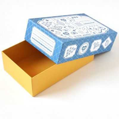 三越購入　手芸　刺繍の道具　インテリアとしても　新品未使用 オリジナルお裁縫箱セット ブルー | 刺繍作家kana/シシュウサッカカナ