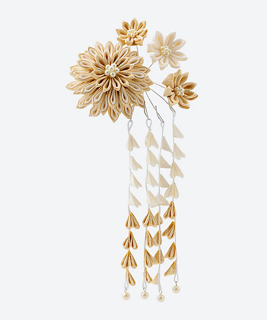 ＜三越伊勢丹/公式＞ 振袖用 大輪の菊の髪飾り かんざし キン画像