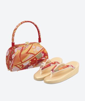 神田胡蝶　振袖用／草履Ｍ 神田胡蝶 振袖用和装バッグ／草履M - メルカリ