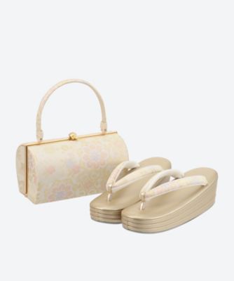 ＜神田胡蝶＞１６３１【年明け届】振袖用　バッグ・草履セット【福袋】