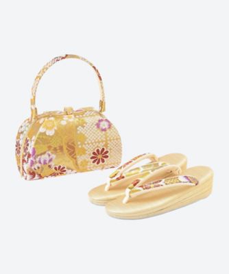 1606【年内届】振袖用 バッグ・草履セット Mサイズ【福袋