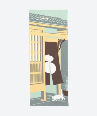 飾り手ぬぐい　ねこ　町屋