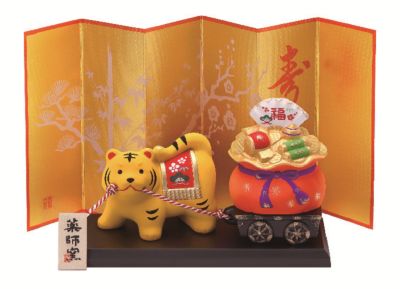 薬師窯/ヤクシガマ 錦彩招福寅福運び47【三越伊勢丹/公式】