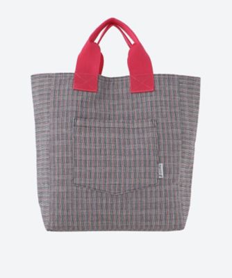 阿波しじら織カラフルトートバッグ　Ｌ