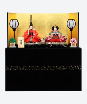 ＜清水清鳳＞【送料無料】【伊勢丹カタログＮｏ．９】清水清鳳作　収納式衣裳着親王飾り