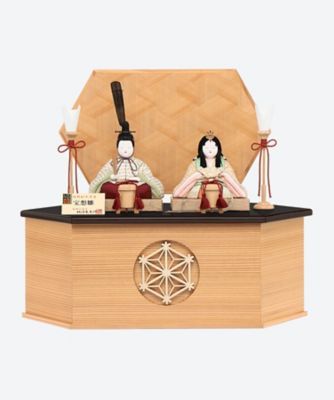 ＜柿沼東光＞【送料無料】【伊勢丹カタログＮｏ．１９】柿沼東光作　収納式木目込親王飾り