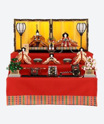 ＜市川豊玉＞【送料無料】【伊勢丹カタログＮｏ．２３】市川豊玉作　衣裳着三段飾り