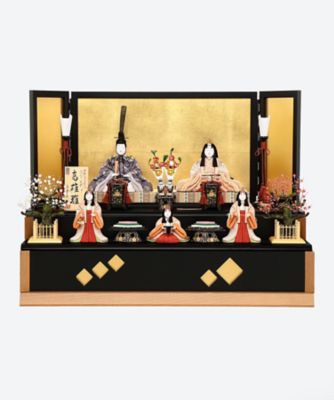 ＜金林真多呂＞【送料無料】【伊勢丹カタログＮｏ．２５】金林真多呂作　木目込二段飾り