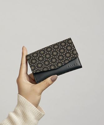 印伝の山本/インデンノヤマモト SAIKA カードケース kanoko ブラック 伝統衣装小物【三越伊勢丹/公式】