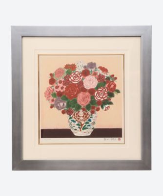 最大5万円OFFクーポン！ 青木乃里子 薔薇 絵画 | vendee-rehaussement.com