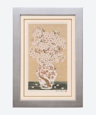 Amazon.co.jp: 青木乃里子 椿 花 絵画 静物画 和風 絵