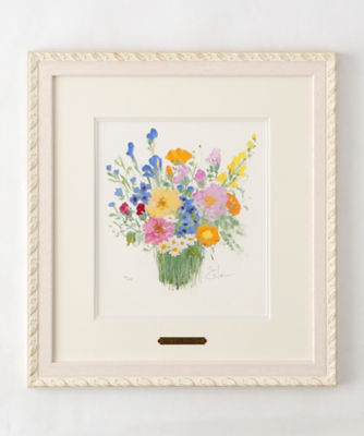 みずみずしい色彩で華やかな風景を描く イーダ・ヴァリッキオ 花の版画 